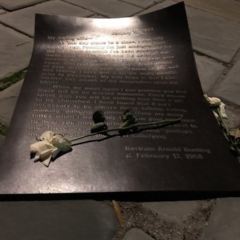 Armed Forces Memorial Park - Respect, someone must've been moved by this letter as they left white roses on it - Parks Near Me - Norfolk, Virginia