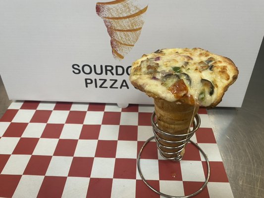 Twisted Sourdough Pizza by null