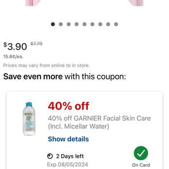 CVS Pharmacy - App screenshot showing additional 40% off and how you're supposed to get the deal, by going to the store. - Drugstores Near Me - AUSTIN, Texas