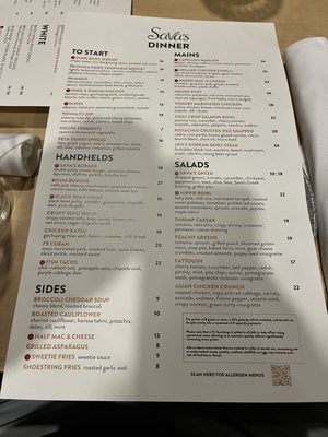 Menu photo 1 Sava's Ann Arbor, MI