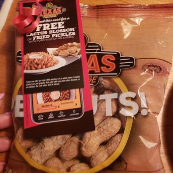 Texas Roadhouse - Complimentary peanuts and appetizer upon next visit for new customers. - Steakhouses Near Me - Pearland, Texas Texas Roadhouse - Complimentary peanuts and appetizer upon next visit for new customers. - Steakhouses Near Me - Pearland, Texas