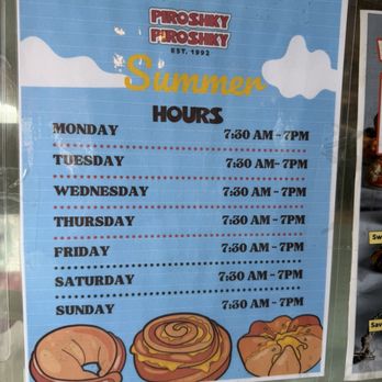 Piroshky Piroshky - Summer Hours - Bakeries Near Me - Seattle, Washington Piroshky Piroshky - Summer Hours - Bakeries Near Me - Seattle, Washington