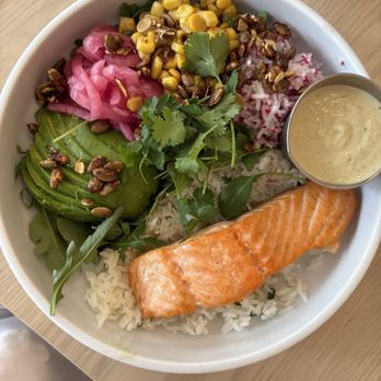 Pura Vida Miami - Salmon bowl - Breakfast & Brunch Near Me - Washington, DC, District of Columbia Pura Vida Miami - Salmon bowl - Breakfast & Brunch Near Me - Washington, DC, District of Columbia