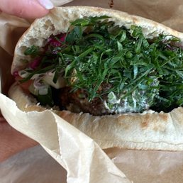 jam packed with flavor since they layer it! Falafel Pita