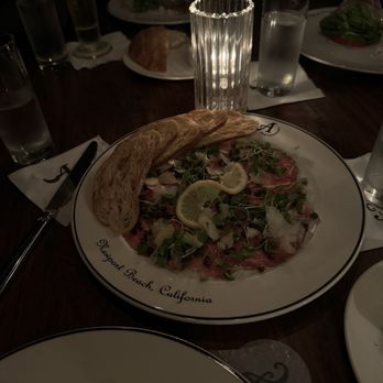 A Restaurant - Beef Carpaccio - New American Near Me - Newport Beach, California