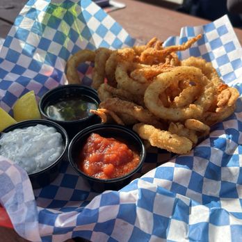 The Blue Heron Restaurant - Calamari - New American Near Me - Duncans Mills, California The Blue Heron Restaurant - Calamari - New American Near Me - Duncans Mills, California