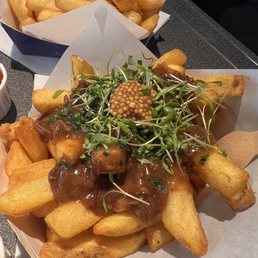 Beef stew fries (can't remember the exact name but it's their classic) Beef stew fries (can't remember the exact name but it's their classic)