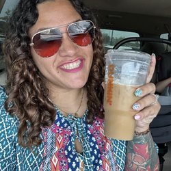 Dunkin' - Sugar free Carmel vanilla cold brew with cold foam and almond milk