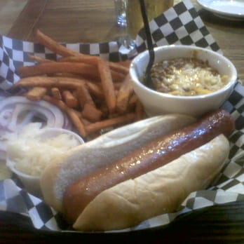 Hamburger Barn - Chili dog with sweet potato fries - Burgers Near Me - Arkadelphia, Arkansas Hamburger Barn - Chili dog with sweet potato fries - Burgers Near Me - Arkadelphia, Arkansas