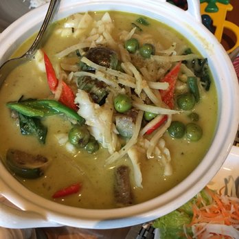 Samui Thai Cuisine - Green squid curry - Thai Near Me - Hamburg, HH Samui Thai Cuisine - Green squid curry - Thai Near Me - Hamburg, HH
