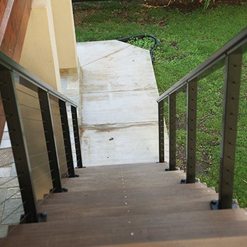 Maui Built Homes - Ipe stairs - General Contractors Near Me - Kihei, Hawaii