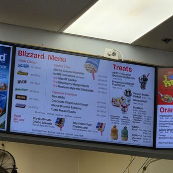 Dairy Queen Ltd Brazier - Their blizzard menu July 2026 - Ice Cream & Frozen Yogurt Near Me - Simi Valley, California