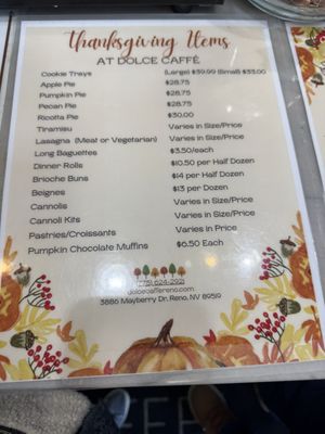 Menu photo 3 Dolce Caffe Reno, NV