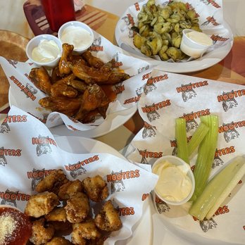 Hooters - naked fried pickles lol and the celery was old - Sports Bars Near Me - Niagara Falls, Ontario