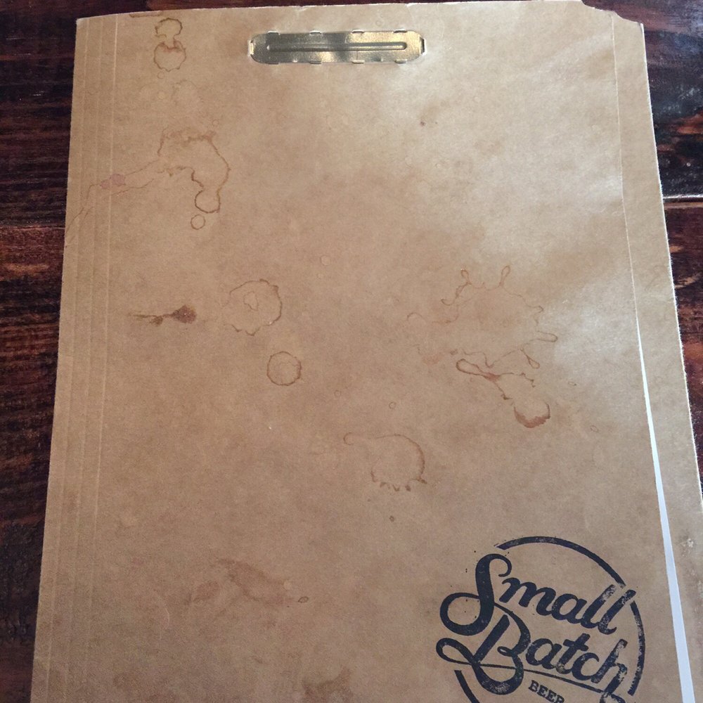 Small Batch - The menu! - Breweries Near Me - Winston-Salem, North Carolina