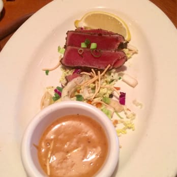 Outback Steakhouse - Seared Ahi (sorry we ate more than half before we took the pic) - Steakhouses Near Me - El Cajon, California