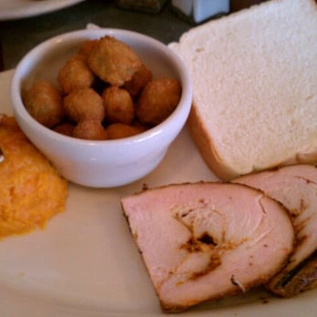 Stubb's Bar-B-Q - Turkey, mashed sweet potatoes, fried okra - Barbeque Near Me - Austin, Texas Stubb's Bar-B-Q - Turkey, mashed sweet potatoes, fried okra - Barbeque Near Me - Austin, Texas