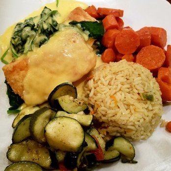 Rosine's Restaurant - Salmon Florentine. - American Near Me - Monterey, California Rosine's Restaurant - Salmon Florentine. - American Near Me - Monterey, California