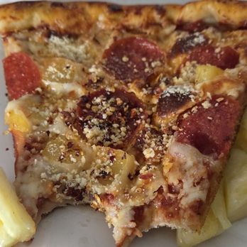 Slice of Waikiki - Not so cooked crust - Pizza Near Me - Honolulu, Hawaii Slice of Waikiki - Not so cooked crust - Pizza Near Me - Honolulu, Hawaii