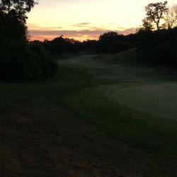 Neumann Golf Course - Early Morning sunrise on the 4th hole at Neumann Golf Course