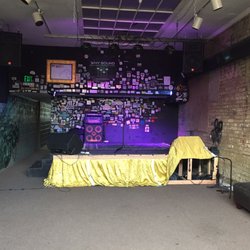 Why Sound - This is taken from the very back of the venue so as you can tell it is very small. There are some seats on the sides and back.