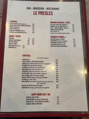 Menu photo 4 Le Presles Paris, 75 Menu photo 4 Le Presles Paris, 75