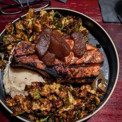 Crabby's Seafood Bar & Grill - Double pork chop special at Crabby's, Joplin