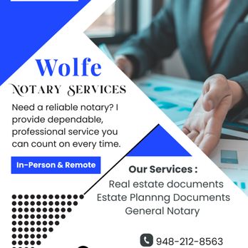 Wolfe Notary Services - Notaries Near Me Wolfe Notary Services - Notaries Near Me