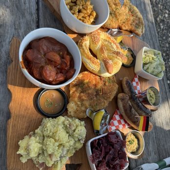Tiny Schnitzel Haus - The German Oak Platter. - German Near Me - Pipe Creek, Texas