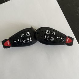 Brand new set of key fobs and programmed on the spot. Brand new set of key fobs and programmed on the spot.