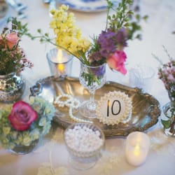 Tablescape One's flowers from Schnuck's Florist!