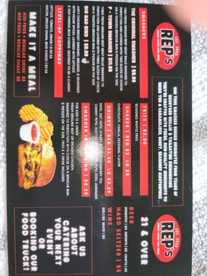 Menu photo 2 Rep’s Burgers Palatine, IL