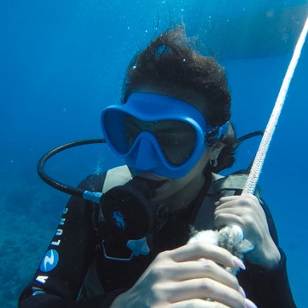 Oahu Diving - the rope on the way down - Scuba Diving Near Me - Honolulu, Hawaii