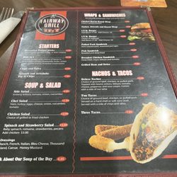 Fairway Grill by Catering at it’s Best - Menu