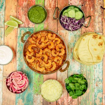 Indi Taco - Peri Peri Shrimp  Naan Taco Kit - Food Trucks Near Me