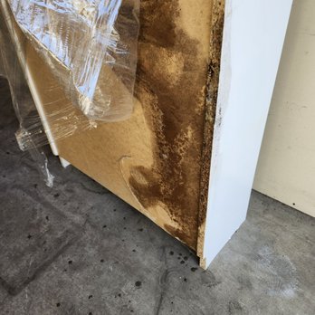 Public Storage - Water damaged and moldy bookshelf inside my storage unit - Self Storage Near Me - Pasadena, California