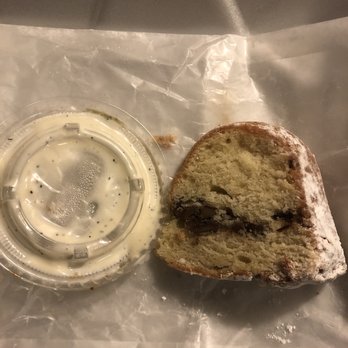 Sahm's Place - Coffee Cake smaller than their ranch cup lid. - American Near Me - Indianapolis, Indiana Sahm's Place - Coffee Cake smaller than their ranch cup lid. - American Near Me - Indianapolis, Indiana