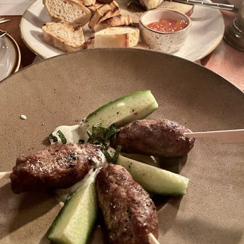 Madison - Lamb skewers - Italian Near Me - San Diego, California