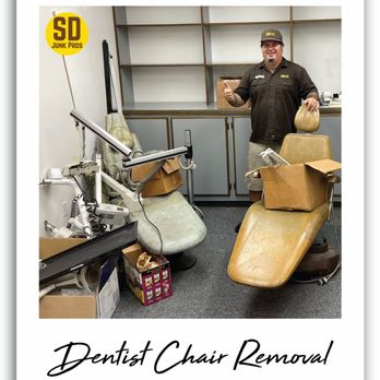 SD Junk Pros - Hey Everyone, sorry we haven't posted in a while, here are a few images of a dentist chair that we removed. BOOK US TODAY - Junk Removal & Hauling Near Me SD Junk Pros - Hey Everyone, sorry we haven't posted in a while, here are a few images of a dentist chair that we removed. BOOK US TODAY - Junk Removal & Hauling Near Me
