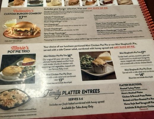 Menu photo 2 Marie Callender's Whittier, CA Menu photo 2 Marie Callender's Whittier, CA