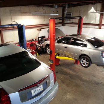 Primary Care Auto Repair - This is an view of the shop from the 2nd floor office. - Auto Repair Near Me - Warwick, Rhode Island