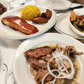 Versailles - Roast pork cuban style Salmon glazed with guava bbq - Cuban Near Me - Miami, Florida Versailles - Roast pork cuban style Salmon glazed with guava bbq - Cuban Near Me - Miami, Florida