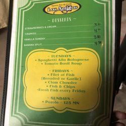 Los Amigos Bar & Grill - Menu