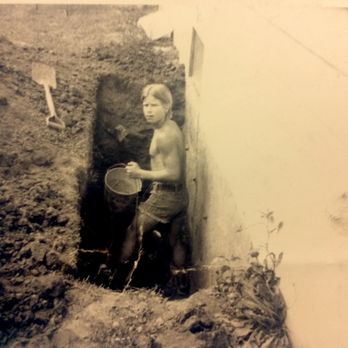 Thrasher Foundation Repair - Art fixing the crack in 1972 - Waterproofing Near Me - Papillion, Nebraska Thrasher Foundation Repair - Art fixing the crack in 1972 - Waterproofing Near Me - Papillion, Nebraska