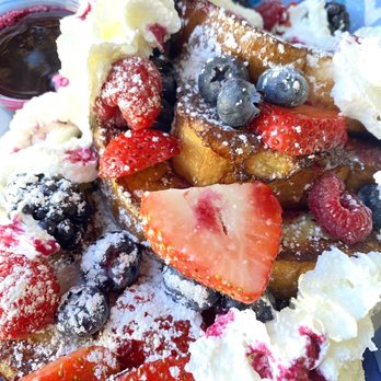 OD's Kitchen - Very Berry Merry French Toast with homemade blueberry syrup - Breakfast & Brunch Near Me - Gilroy, California OD's Kitchen - Very Berry Merry French Toast with homemade blueberry syrup - Breakfast & Brunch Near Me - Gilroy, California