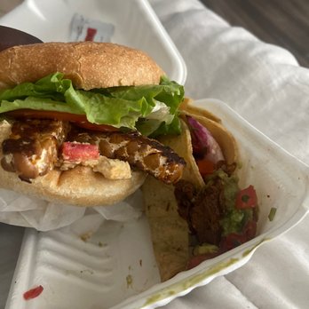 Evolution Fast Food - Ez Ryder and a street taco - Vegetarian Near Me - San Diego, California Evolution Fast Food - Ez Ryder and a street taco - Vegetarian Near Me - San Diego, California