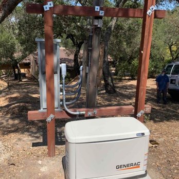 Degryse Electric - 24kw on a prefabricated genpad in Sonoma, CA. - Electricians Near Me - Pleasanton, California