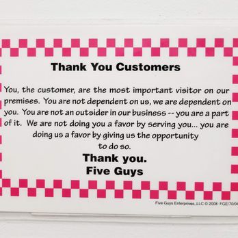 Five Guys - A big part of what makes businesses successful - Burgers Near Me - Reno, Nevada Five Guys - A big part of what makes businesses successful - Burgers Near Me - Reno, Nevada
