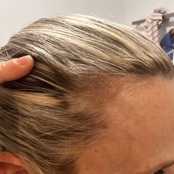 Evolve Salon - Orange highlight with hole - Hair Salons Near Me - Los Gatos, California
