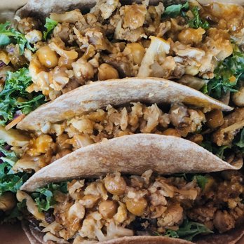 MOM's Organic Market - Buffalo Style Cauliflower & Chickpea Tacos with Vegan Crema, 3.11.2020. - Grocery Near Me - Fairfax, Virginia